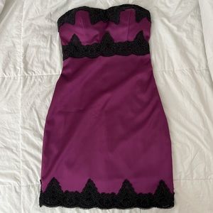 Bebe Strapless Mini Dress
